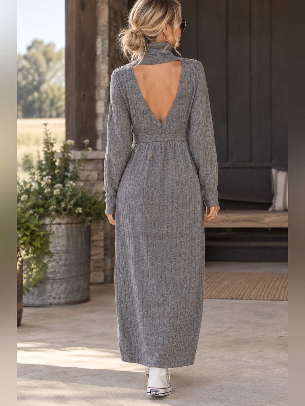 FRNCH Karell Butter knit Sweater Dress